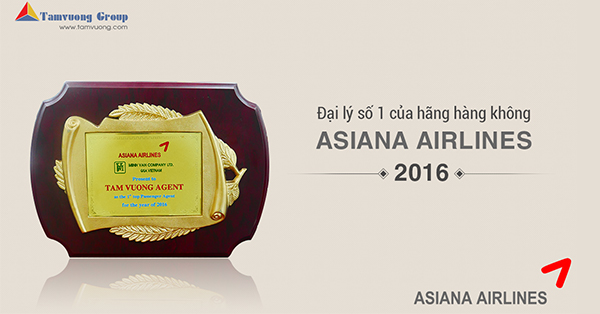 Bằng khen của Asiana Airlines