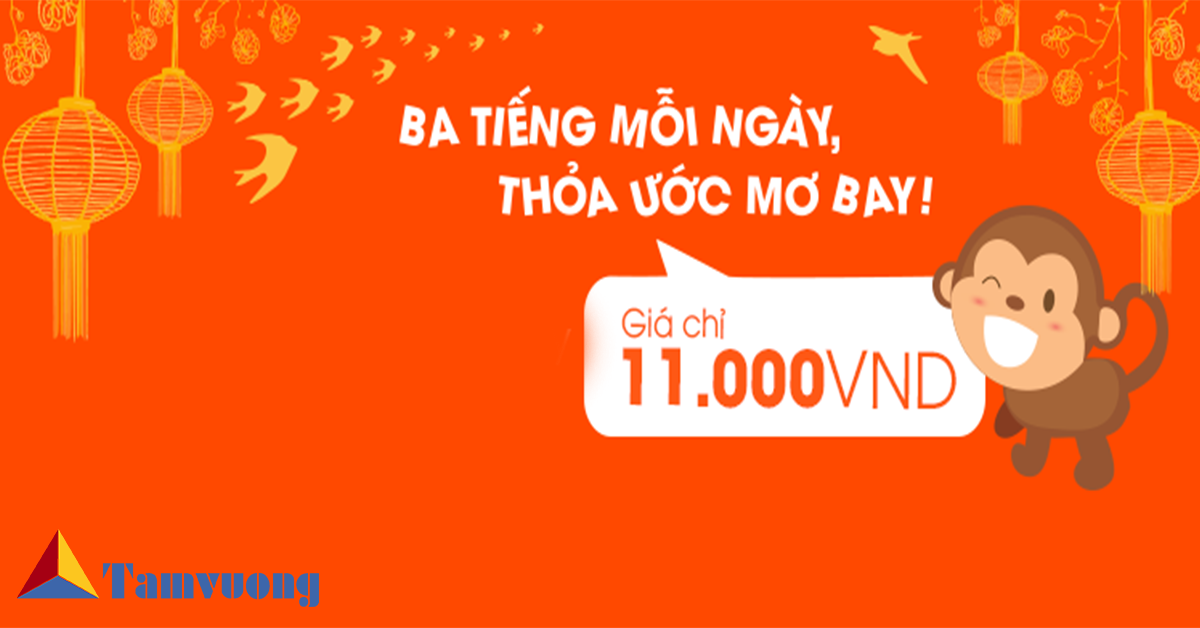 Cơ hội săn vé 11.000 đồng từ Jetstar